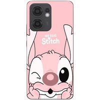 Oppo Coque Pour Oppo Reno 13F Stitch Angel mignon gond rose
