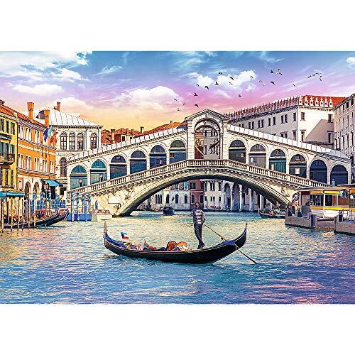 Trefl Puzzel, Rialtobrug, Venetië, 500 elementen, Topkwaliteit, voor volwassenen en kinderen vanaf 10 jaar