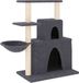 vidaXL Kattenmeubel met sisal krabpalen 83 cm donkergrijs