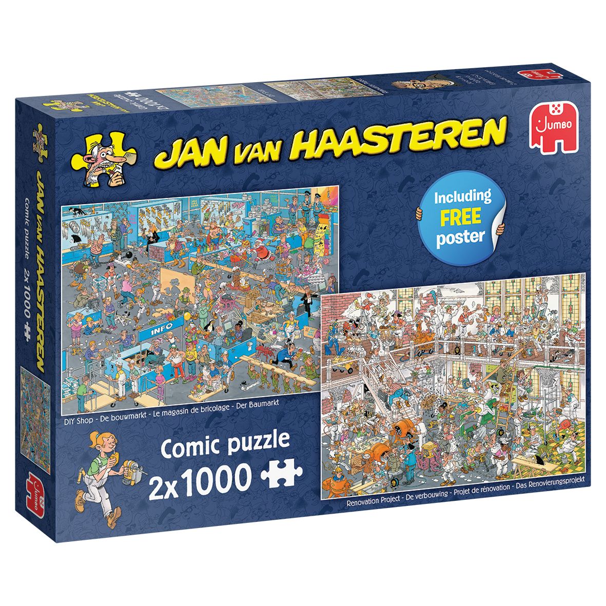 Jumbo Jan van Haasteren - Hoe Je Niet Moet Klussen (2X1000 Stukjes) - Jigsaw Puzzle