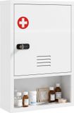 Homcom Medicine Cabinet - White - 40 x 15 x 60 cm