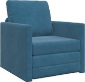 vidaXL Slaapbank Blauw Fluweel 77 x 81 cm