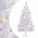 vidaXL - Kunstmatige - Hinged - Kerstboom - Wit - 240 - cm - PVC - en - Staal