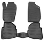 OMAC A011918 Ensemble de tapis de sol noir, ETP (élastomère thermoplastique)