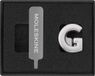 Moleskine Pin voor Notebook of Planner Letter G, Letter Pin, Pas de Elastische Sluiting aan, Speciaal Aangepast Gift, Kleur Zilver