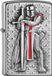Zippo Templer II Aansteker Rood Satin Chrome Metaal