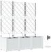 vidaXL Plantenbak - Wit - 120 x 40 x 142 cm