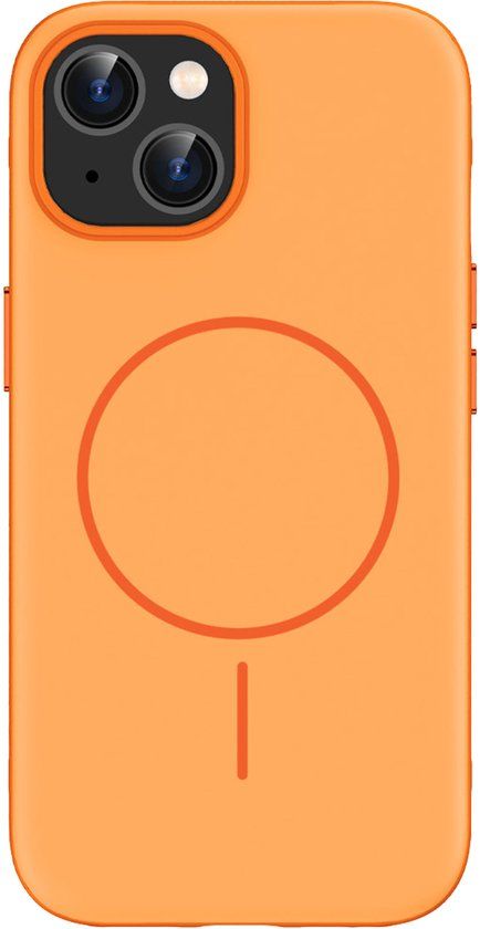 imoshion Color Backcover met Thin MagSafe Ring voor de Apple iPhone 15 - Oranje