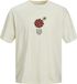 JACK&JONES JORBLOCKPOP TEE SS CREW NECK TG PLS T-shirts Homme Blanc Coton Coupe ample