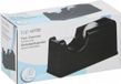 Merkloos / Sans marque Edco Eindhoven Bv Plakband dispenser - zwart - 15 x 6 x 7 cm - inclusief plakband rol