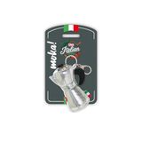 Moka Cafè Trudi 69242 Pluche sleutelhanger, cadeau-idee, toeristisch gadget Made in Italy, 7 x 14 x 4,5 cm, maat XS