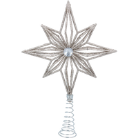 Gisela Graham Kerstboom Ster Goud Glitter met Diamant