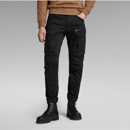 G-STAR Rovic Zip 3D Regular Tapered Heren Broek - dk black W31 X L32