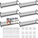 Merkloos Zwart Acryl, Aluminium, Bamboe, Gerecycled Plastic, Glas, Hout Spice Rack