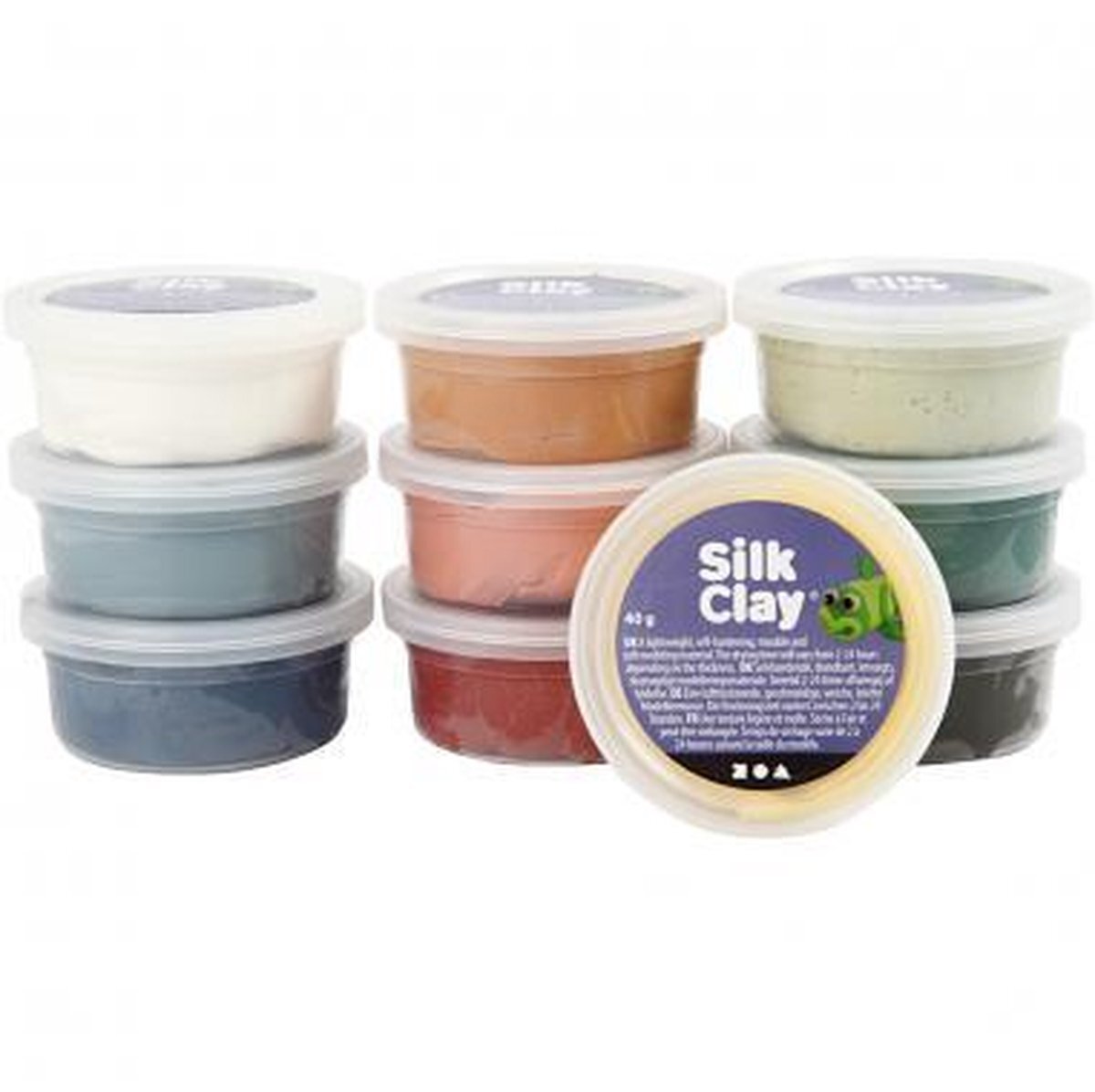 Silk Clay Silk ClayÃ‚Â®, diverse kleuren, 10x40 gr/ 1 doos