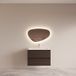 Boss & Wessing BWS Badmeubelset Riga met Asia Wastafel Wit 80 cm Bruin Eiken