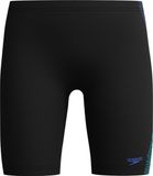 Speedo Plastisol Placement Jammer Jongens Sportzwembroek - Zwart/Blauw - Maat 140