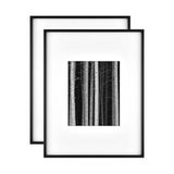 MCS Gieterij Metaal 14x18 gematteerd tot 8x10 Black Gallery Muurframe (2-Pack)