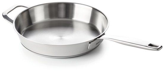 Beka Maestro braadpan / koekenpan met tegengreep – Ø 32 cm – Extra groot - Inox - RVS – PFAS-vrij – Geschikt voor inductie & vaatwas
