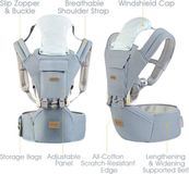 Markenlos Shenzhen Haorui Industrial Technology Co., Ltd. Ergonomische babydrager, klassieke drager, zachte ademende draagtassen rugzak