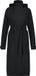 AGU Trench Coat Long Regenjas Urban Outdoor Dames - Zwart - XXL