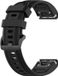 Intercella siliconen bandje - zwart - geschikt voor Garmin Fenix 5S/5S Plus/6S/6S Pro/7S