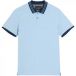 Myrc Polo in mélange with embroidery and contrasting collar