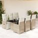 Maison Exclusive - Ensemble de bistro de jardin 7 pièces avec coussins, marron, en polyrotin