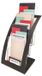Deflecto 693604 Tijdschrifthouder 3 schappen Zwart, Transparant