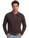 Jack & Jones Polo Manches Longues Marron Hommes 4XL