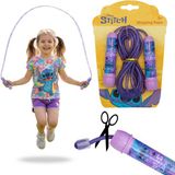sarcia.eu Disney Stitch Paars, verstelbaar springtouw voor meisjes, springtouw met handvatten voor kinderen, lang 2,4m