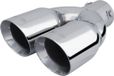 Carpar Simoni Racing Embout d'échappement double rond/incliné Inox