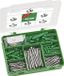 SPAX Indoor Assortment Screw Set with 2 Sizes + Plugs, 200 Pieces, Countersunk Head, T-STAR plus, WIROX - 5000009100109