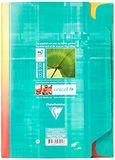 Clairefontaine 5756C Etui met Niet-Geperforeerde Dubbele Bladen - A4 21x29,7 cm - 100 Pagina's Gelijnd - Wit Papier 90 g - Herbruikbaar etui