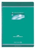 Conquerant 100105079 schrijfblok & schrift 100 vel Rood, Groen, Geel, Blauw