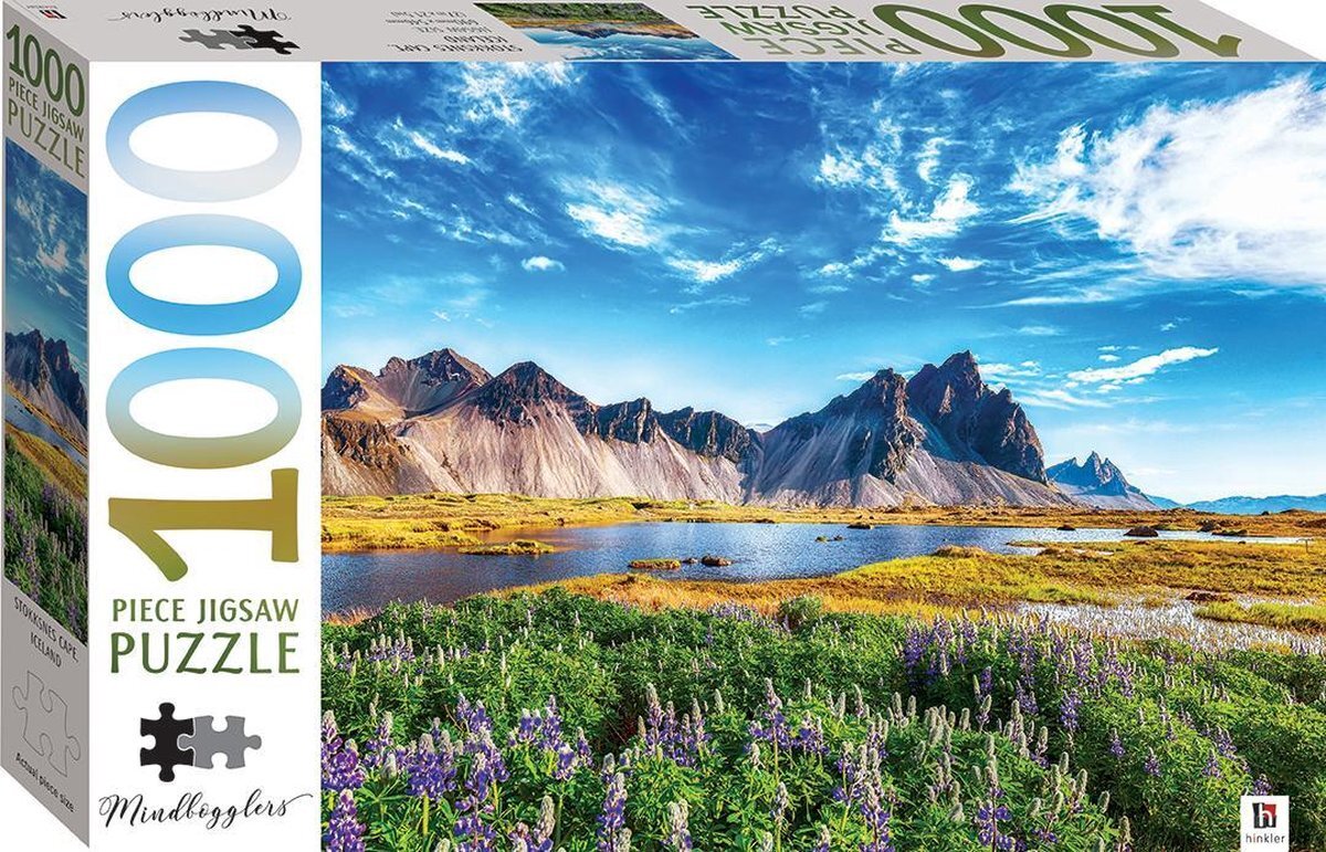 Hinkler Jigsaw puzzel 1000 stukjes - legpuzzel Stokksnes Cap - Iceland