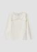 s.Oliver T-shirt crème coton manches courtes extra court 140