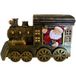 Train De Noël Marron À Batterie Led Blanc Chaud Et 3 Musiques Diffuseur D'Arômes