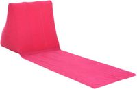 Merkloos Opblaasbare rugsteun - strandmat wigvormig - waterdicht - voor kamperen - Roze