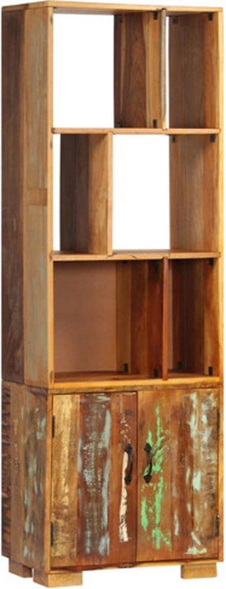 vidaXL Boekenkast 60x35x180 cm massief gerecycled hout