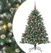 vidaXL Kunstkerstboom Groen 150 cm PVC en Plastic en Staal