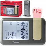 Webber Weerstation Met Dcf-Technologie, Meteo Webber Ws207, Weerdisplay, Laserprojector