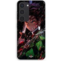 Maniacase Coque Pour Samsung Galaxy S23 Demon Slayer Tanjiro Kamado énervé manga anime