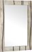 vidaXL Wandspiegel Rechthoekig Wit 50 x 2,5 x 70 cm Massief Mango Hout