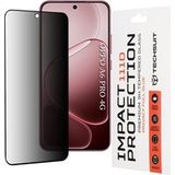 Techsuit Film de protection écran Privacy pour Oppo A6 Pro 5G / A6 Pro 4G, Verre Trempé, Full Glue, 111D