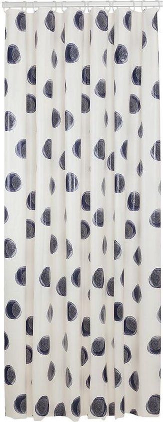Sealskin Mood Douchegordijn - 180x200 cm - Blauw / Off-white