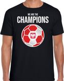 Bellatio Decorations Polen EK/ WK supporter t-shirt - we are the champions met Poolse voetbal - zwart - heren - kleding / shirt M