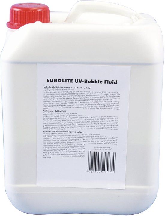 EUROLITE UV Bubble vloeistof 5l yellow