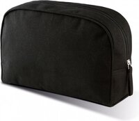 2x Toilettas/make-up etui - grote zwarte etui 28 cm - Makeuptassen/Toilettassen - Make-up opbergen - Reis etui - Schooletui