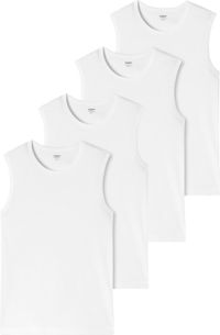 Schiesser Tanktop Ontdekken Wit Heren M 4 Stuks